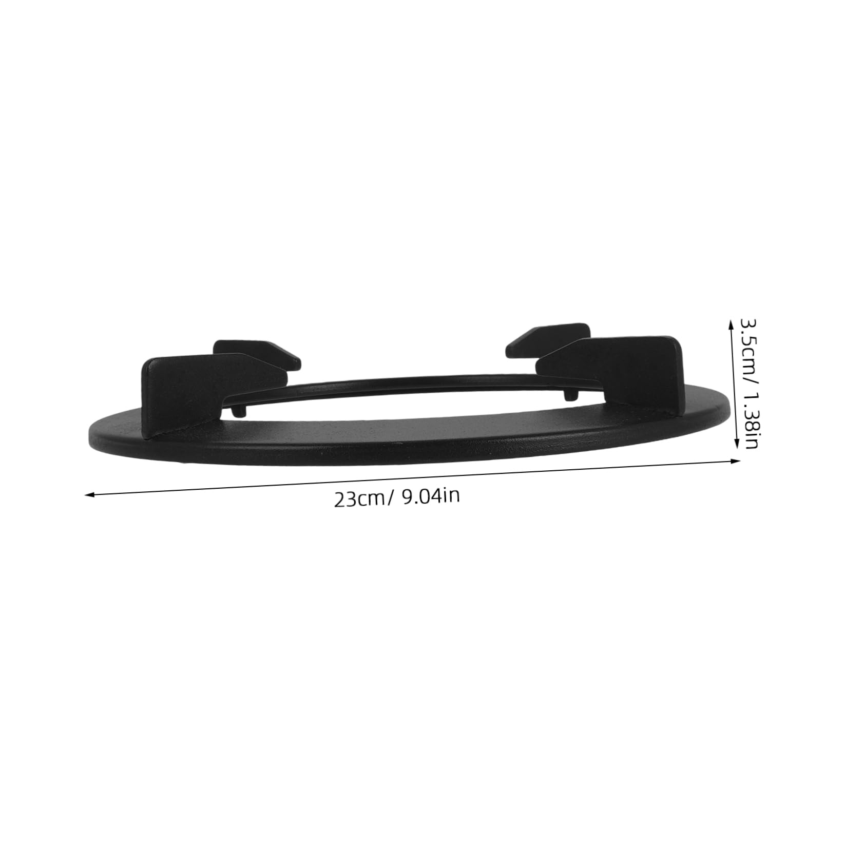 Sosoport Supporto in Ghisa Antiscivolo Per Wok e Pentole Su Fornelli a Gas Rettangolari, Anello Di Supporto Stabile Per Piano Cottura, Accessorio Per Cucina Domestica,