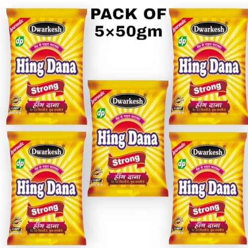 Image of HING DANA by Dwarkesh Products 50gm X 5 packet (Pack of 5 * 50 gm)