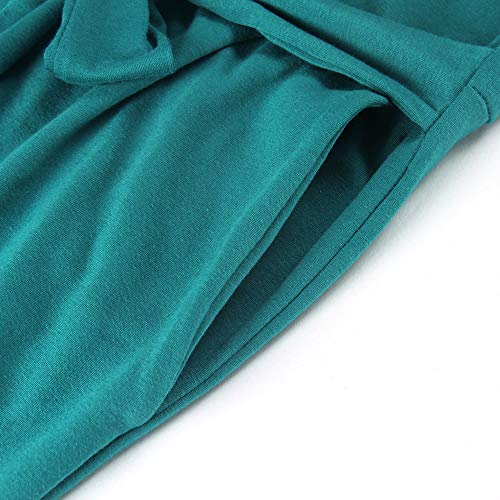 Image of PALINDA Women's Striped Elegant Short Sleeve Wear to Work Casual Pencil Dress with Belt