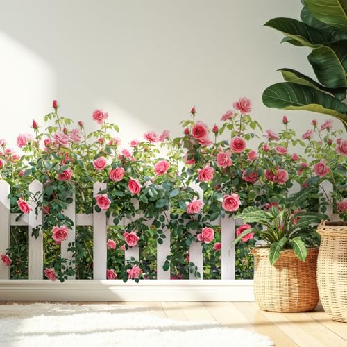 Vinilo Decorativo Rosa para Pared 60 cm x 30 cm miniatura 1
