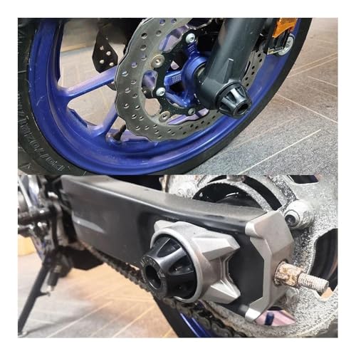 Curseurs de roue avant arrière MT-07 protection axe fourche - 4