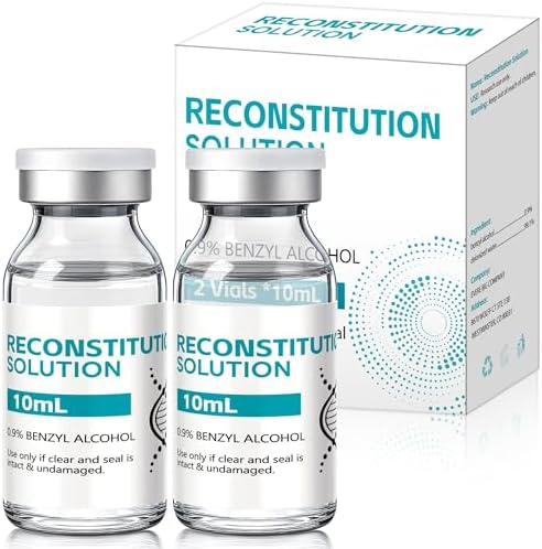 10 ML Reconstitution Solution,Glass Vial,2 Pack