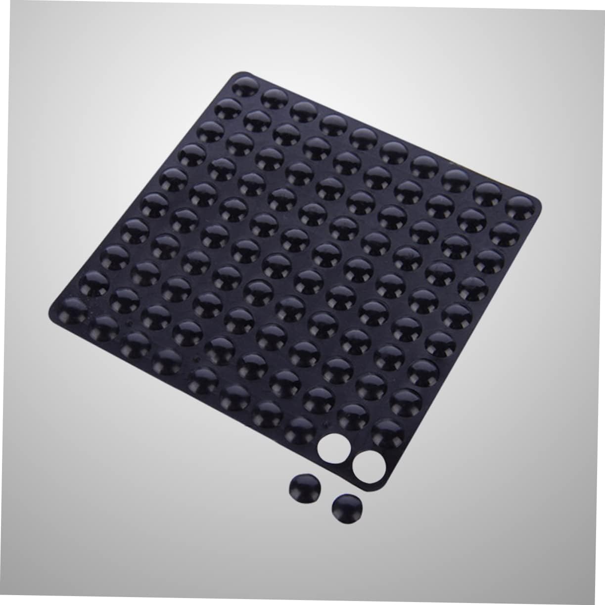 Vaguelly 100pcs Rubber Bumper Pads Self-Adhesive Noise-dampening Protectors for Cabinets Doors Furniture