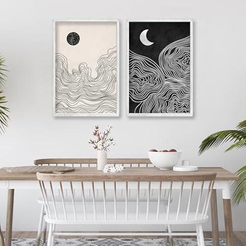 Foutcheou Black and White Wall Art Cover