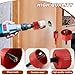 Door Latch Installation Kit, Precision Scoring and Chiseling Metal Door Lock Hole Saw Kit Latch Mortise Tool Fits for 1-3/8’ or 1-3/4’ Thick Wooden Door, Professional Installation