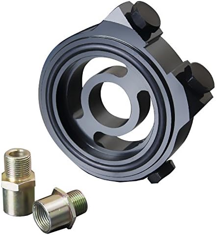 Upgr8 U8102-1004 Oil Filter Sandwich Plate Adapter Kit (Black)