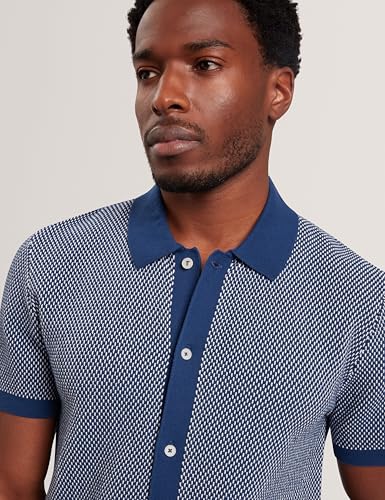 Camiseta Ted Baker para Hombre Manga Corta Tejido Pesado Texturizada Casual miniatura 5