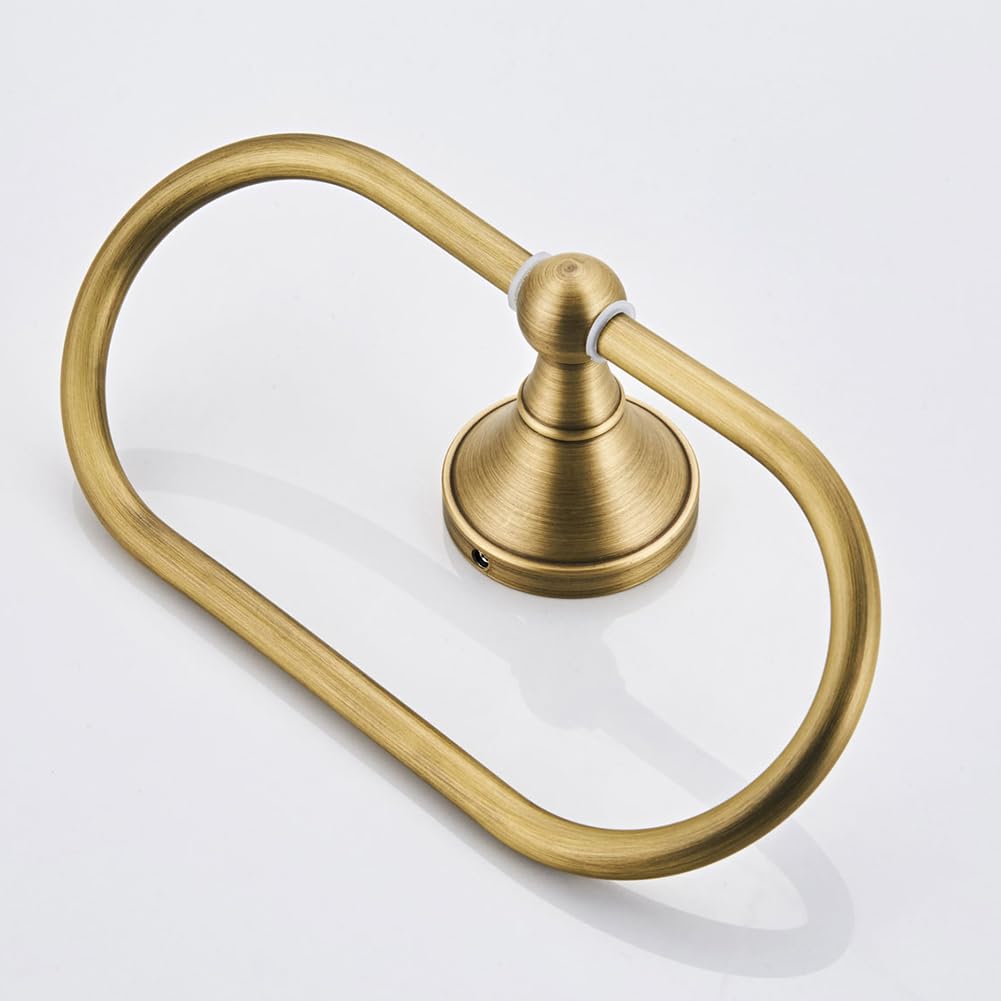 Toallero de mano montado en la pared, de latón, simple, resistente, para baño, cocina, inodoro