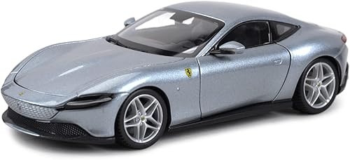 Miniatura 4 de Xiangtat Bburago 124 Escala 124 Race & Play Ferrari Roma Alloy Vehículo de lujo Diecast Cars Modelo Colección Regalo (Plata)