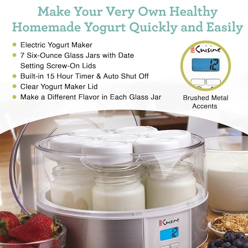 Euro Cuisine YMX650 Automatic Digital Yogurt Maker Machine thumb #2