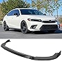 FREEMOTOR802 Compatible With 2022-2023 Honda Civic 11th Gen Front Bumper Lip, Unpainted Black PU IK1 Style Front Bumper Lower Lip Spoiler Body Kit