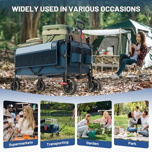 Timber Ridge Collapsible Wagon Cart with Brakes by TIMBER RIDGE - Image 7