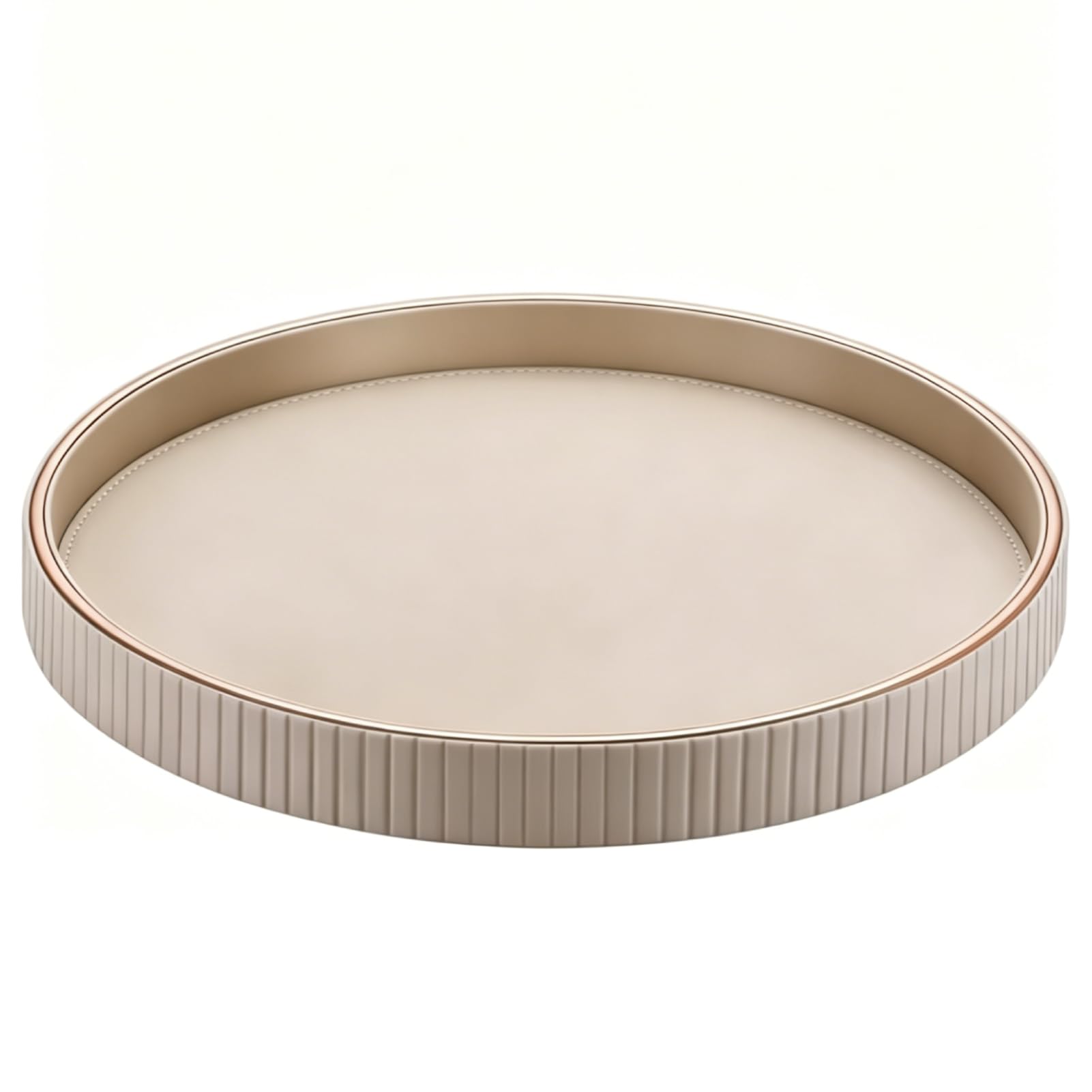 Grand plateau de service en cuir de 30cm pour ranger votre salon