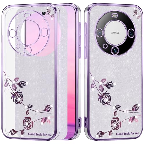 Coque Huawei Mate 60 Pro fleur brillante pour vos soirées chic