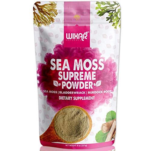 Wixar Wildcrafted Sea Moss Powder (8 Ounces) Natural