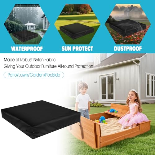 62% Off Waterproof Sandbox Cover - Heavy Duty Outdoor Protection - Image 3