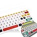 WYGCH- Ultra Thin Silicone Keyboard Cover for Logitech K480 Multi Device Keyboard Protcetive Skin-Creative Rainbow Font