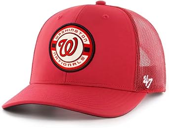 47 Brand MLB Unisex Baseball Team Color Primary Logo Berm Trucker Adjustable Mesh Snapback Hat Adult