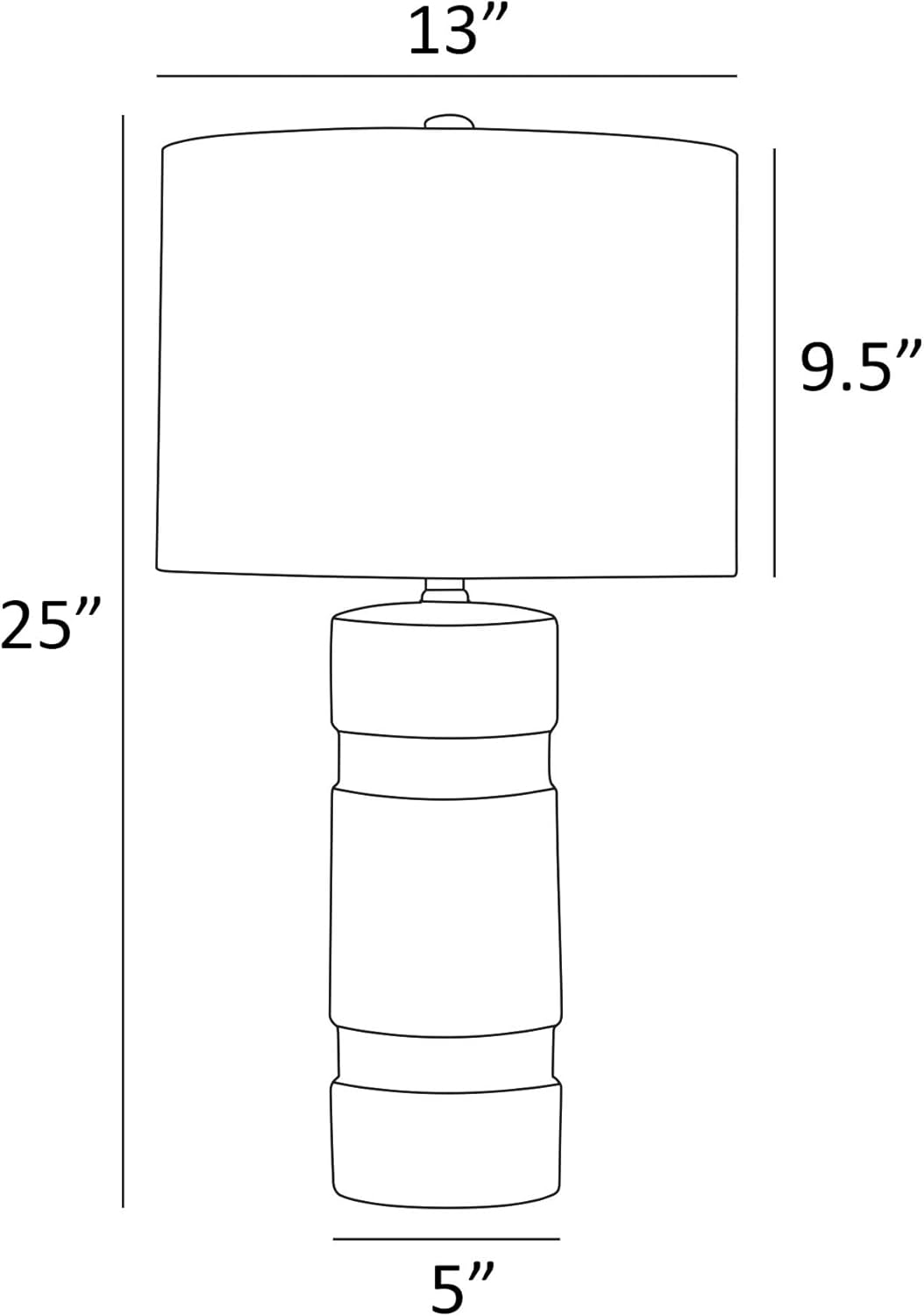 Lite Source Lucano Brushed Gold Ceramic Table Lamps Set of 2