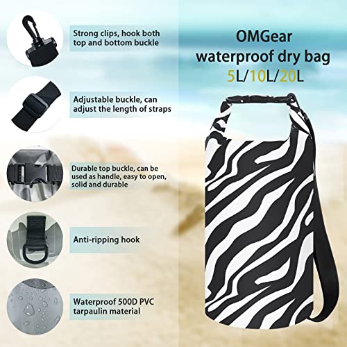 Image of OMGear Waterproof Dry Bag Backpack Phone Pouch 40L /30L /20L /10L /5L Floating Dry Sack for Kayaking Boating Outdoors Activities