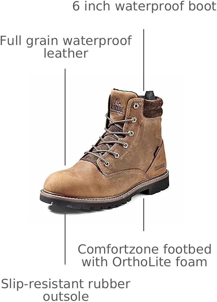 Amazon.com | Kodiak Men's 6-Inch McKinney Soft Toe Waterproof Work
