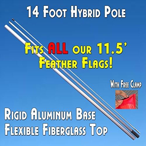 KIDS EAT FREE (Blue) Flutter Feather Banner Flag Kit (Flag, Pole, & Ground Mt)