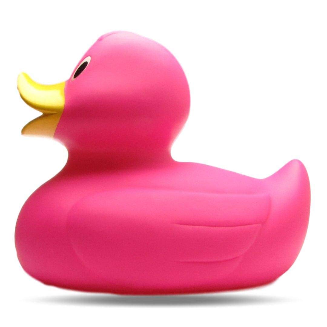 Duckshop XXL-Badeente Isabell - pink I Quietscheente I L: 31 cm