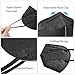Borje KN95 Face Masks 50 Pcs, Individually Wrapped, 5-Ply Protection Black KN95 Mask, Disposable Face Masks for Adults
