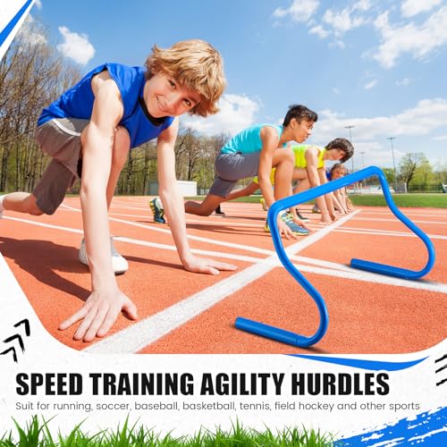 16 pcs 1234 speed agility training hurdles large size detachable agility hurdles hurdles training equipment set for athletes soccer basketball
