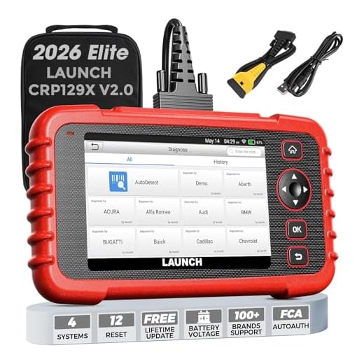 LAUNCH CRP129X V2.0 OBD2 Scanner,2026 Elite Lifetime Free Update Scan Tool