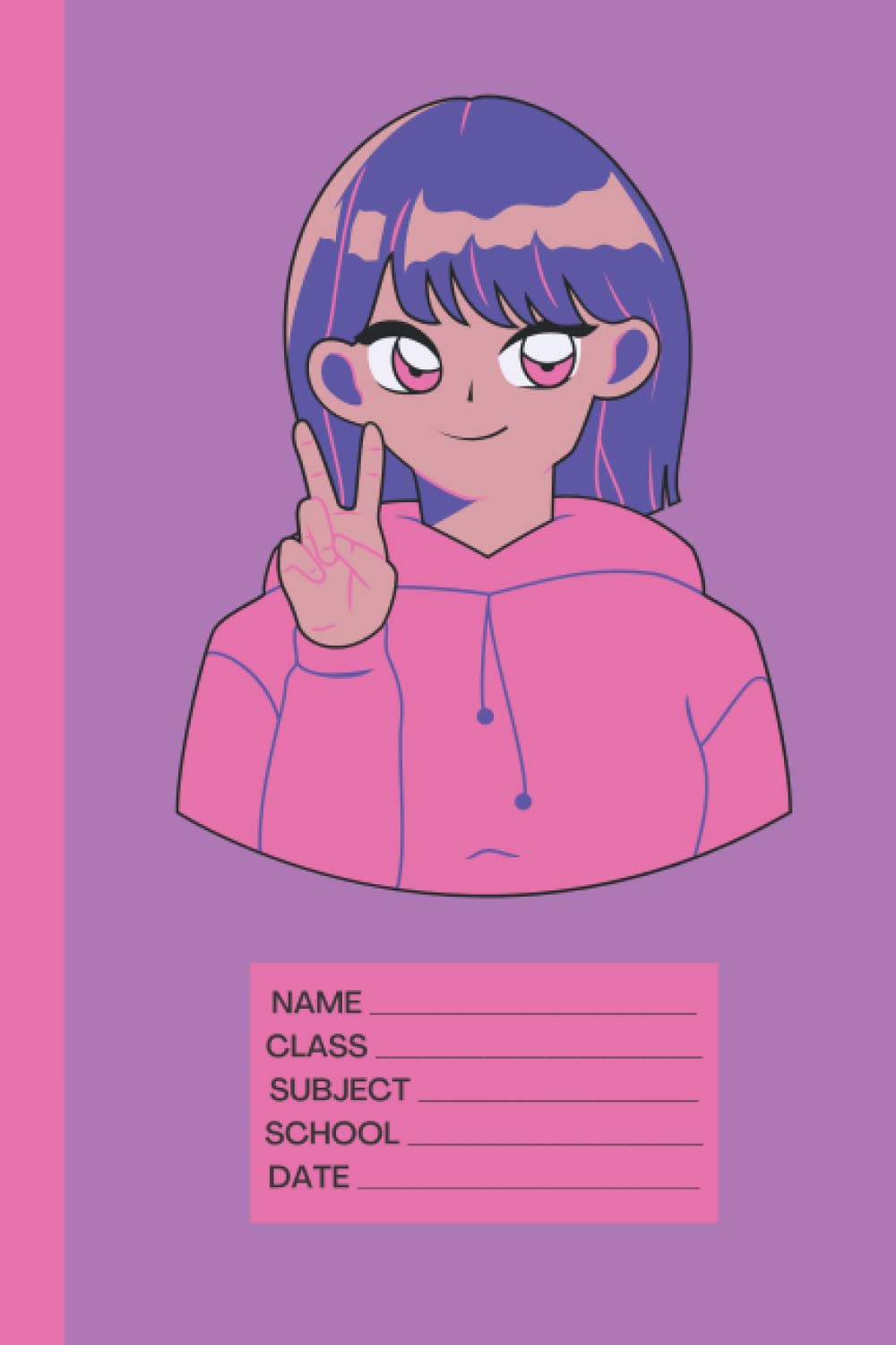 Anime notebook for school sailor moon: 100 pages with beautiful cover designs.