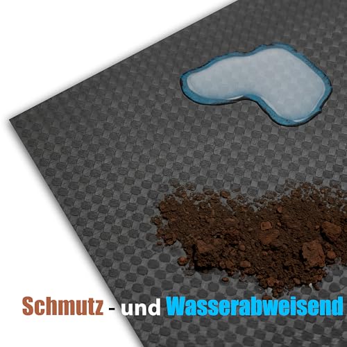 BigDean wasserdichte Antirutschmatte Auto 120x100cm universell zuschneidbar – rutschfeste Kofferraum Schutzmatte