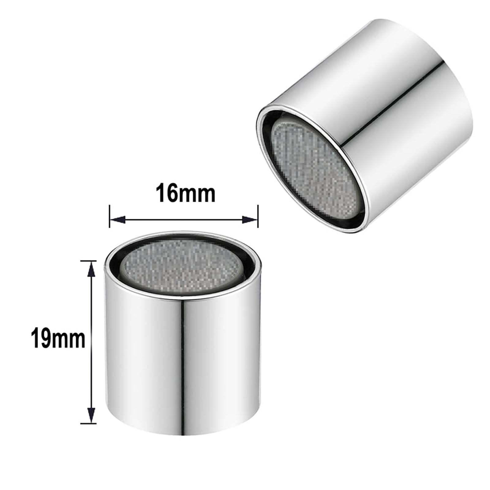 M16/M18/M20/M22 x 4 Pezzi aeratori, parti di ricambio dell'aeratore del rubinetto del filtro dell'ugello del filtro per prova di schizzi e risparmio idrico - filettatura interna (M16)