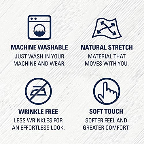 Izod Men's BIG FIT Dress Shirts Stretch Solid (Big and Tall)4