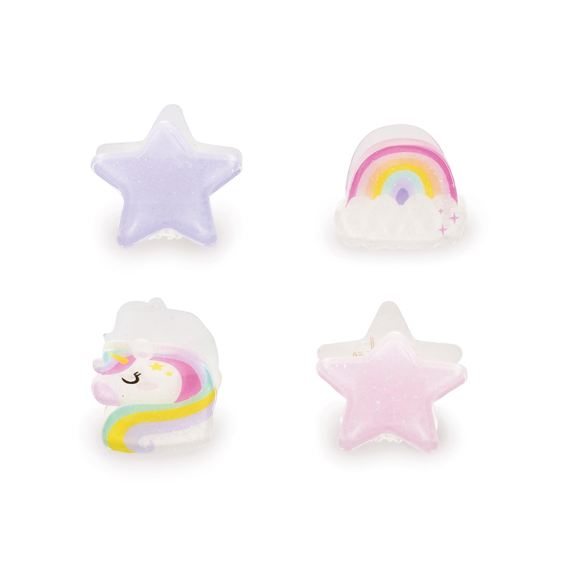 Legami - Set di 4 Mini Mollette per Capelli Clip Me Up!, Tema Kitty, Fermagli per fare Acconciature e Styling, in PS, Acrilico, 2.5 x 2.5 x 1.5 cm - 3