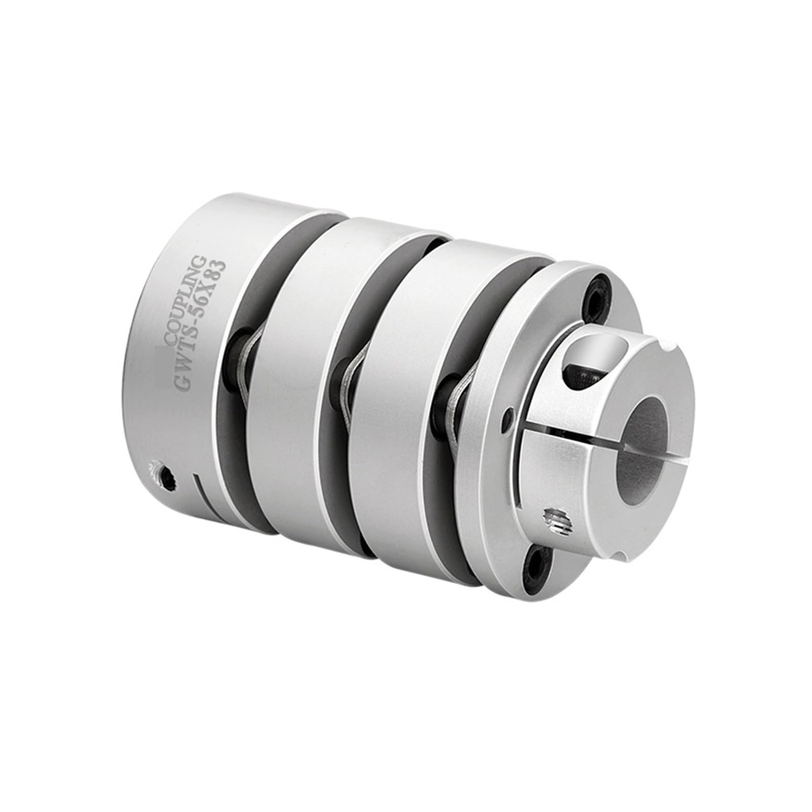 UAMOU Flexible Wellenkupplung mit DREI Membranen, Aluminiumklemme for Encoder-Paar, Schrittmotor, Schnellkupplung for CNC-Maschine Cheerfully (Size : 126x142(19-45)(19-55)
