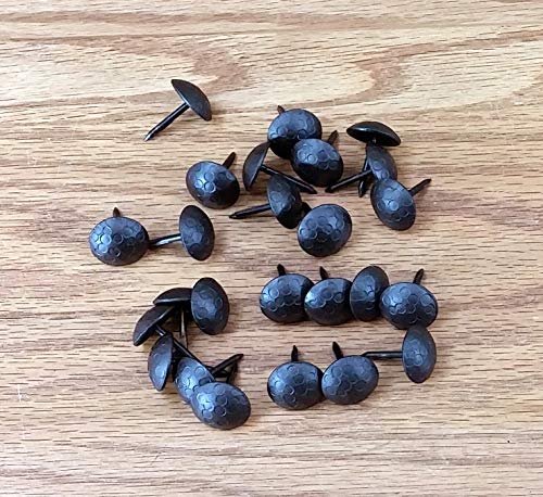 Clavos, 3/4 inch Diameter, Round Clavos, (25 Pack) Distressed, Matte Bronze Finish,