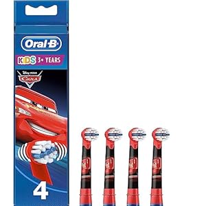 Oral-B Stages Power Cars Kids Toothbrush Replacement Heads (Pack of 4)