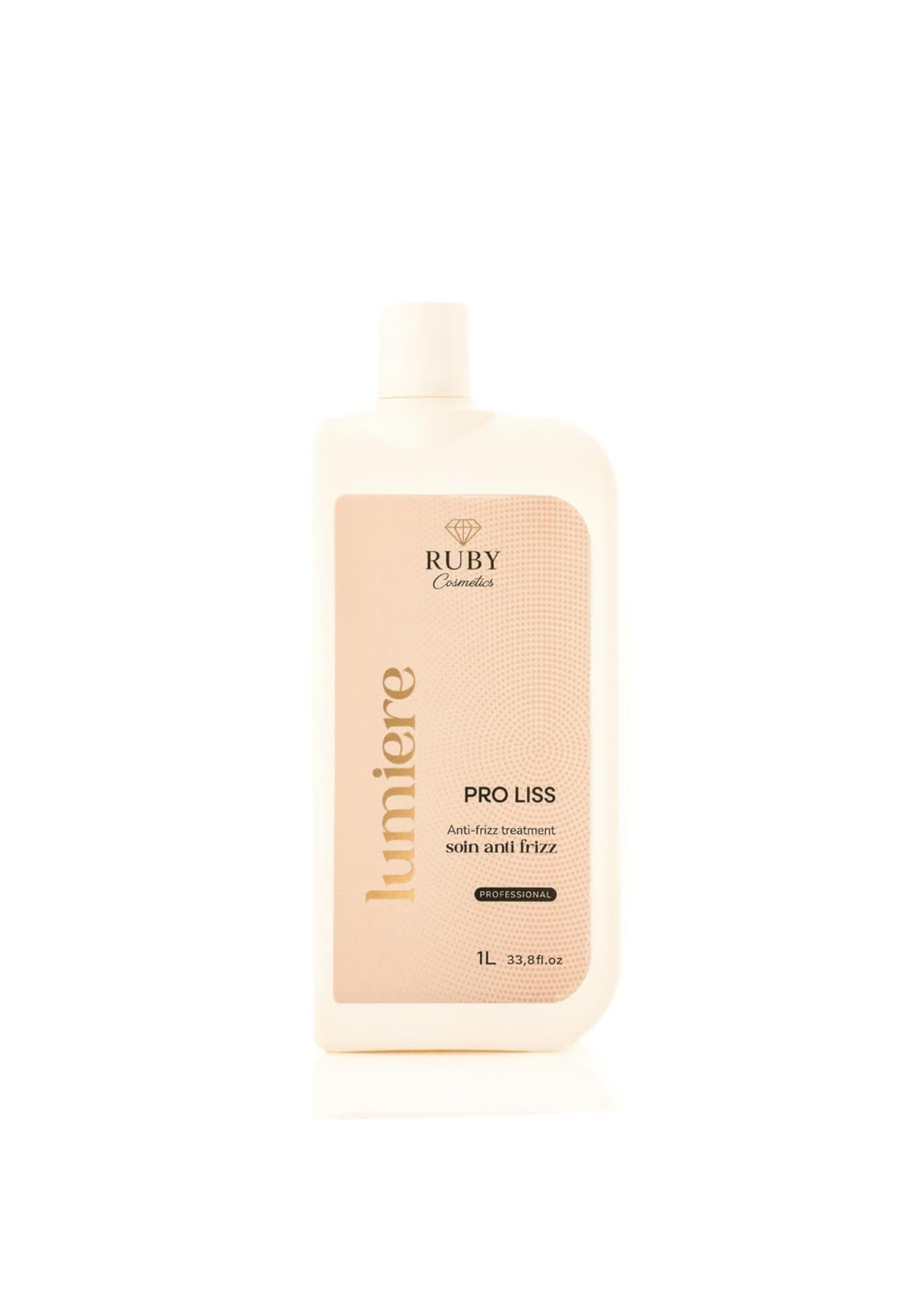 Pro Liss - Trattamento anti-frizzante leggero, trattamento lisciante professionale, senza formalina, 1 l, con oli di argan e oliva, acido ialuronico, per capelli ribelli