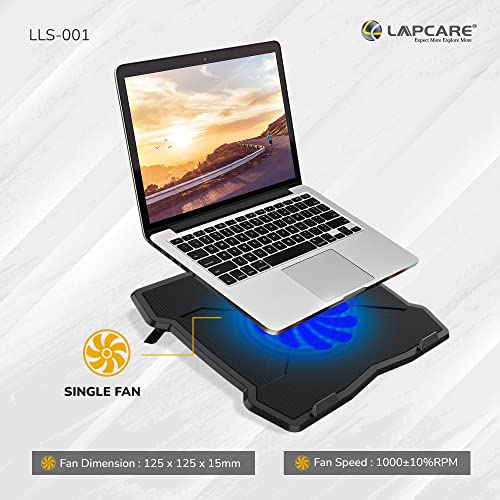 LAPCARE Lapkool-I Laptop Cooling pad Compatible for up to 15.6" (39,6 cm) laptops, Features 1 USB Port - Ergonomically Designed Laptop Cooling... - Image 2