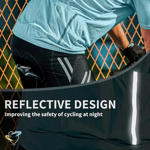 Santic Men's Cycling Jersey Short Sleeve with 3 Rear Pockets Half Zip Breathable Moisture Wicking Quick Dry Biking Shirts by Santic - Image 4