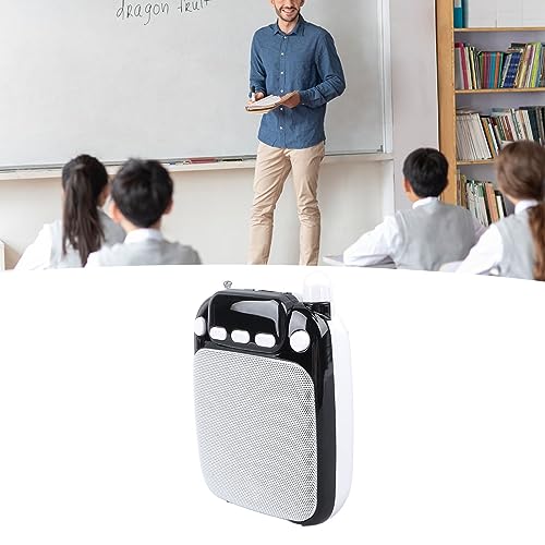 Amplificador de Voz Portátil Recarregável Mini Com Microfone Com Fio Fone de Ouvido Leve para Guia d