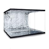 PrimeGarden Hydroponic 600D High Reflective Mylar Water-Resistant Grow Tent Dark Room w/Removable Fl