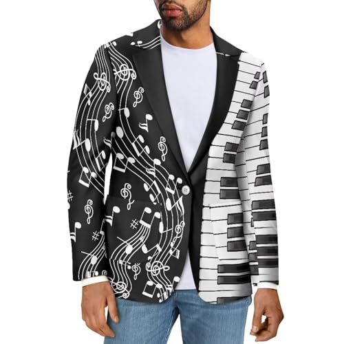 Gomyblomy One Button Formal Dress, Fashion Formal Blazer with Pockets, Casual Sports Jacket for Men3