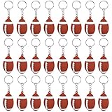 CiciBear 24 Pack Football Keychains Party Decoration for Birthday,Gender Reveal,Thursday Night Football Game,College Football and Fantasy Football Party