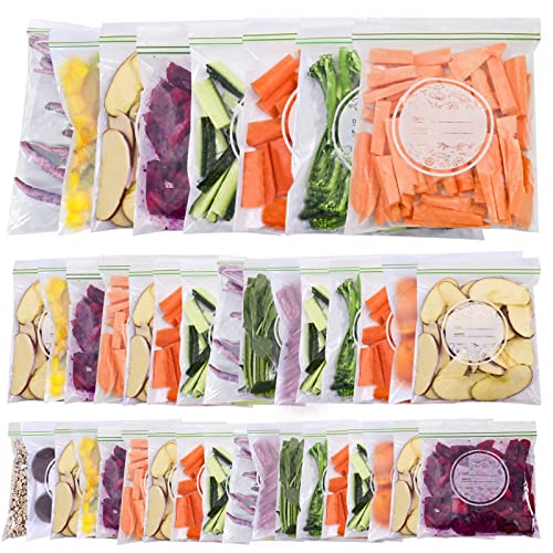 Reusable Food Storage Bags - 90 Pack Bpa Free Reusable Freezer Bags(20 Gallon, 30 Reusable Sandwich Bags, 40 Reusable Snack Bags)Leakproof Freezer Safe Bag For Meat Fruit Vegetable #TOP4