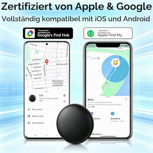 Katze GPS Tracker Hund Ohne ABO, GPS-Tracker für Haustierhalsbänder Kompatibel mit iOS ＆ Android, Hunde und andere kleine Haustiere, Geeignet für Katzen, IPX6 Wasserdicht, Weltweite Standortverfolgung – Produktbild 6