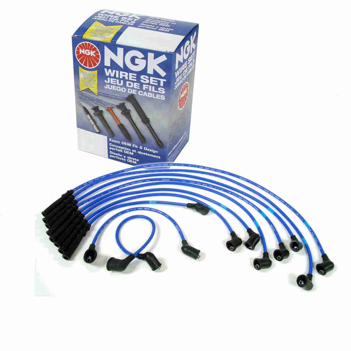 Sixity Auto NGK Spark Plug Wire Set Compatible with Nissan 720 2.0L 2.2L 2.4L L4 1981-1986