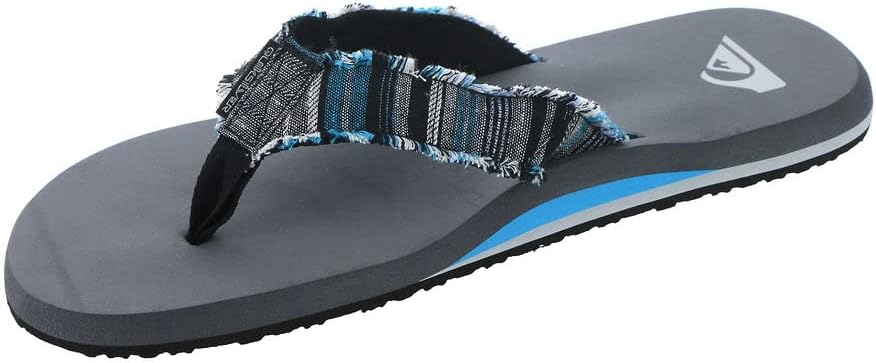 Quiksilver Men's Monkey Abyss Three-Point Sandal Flip-Flop, Grey 3, 7
