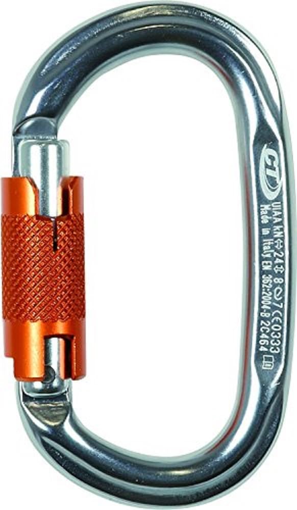 Climbing Technology Pillar WG Oval Carabiner with Ferrule 2 Movements, Blue